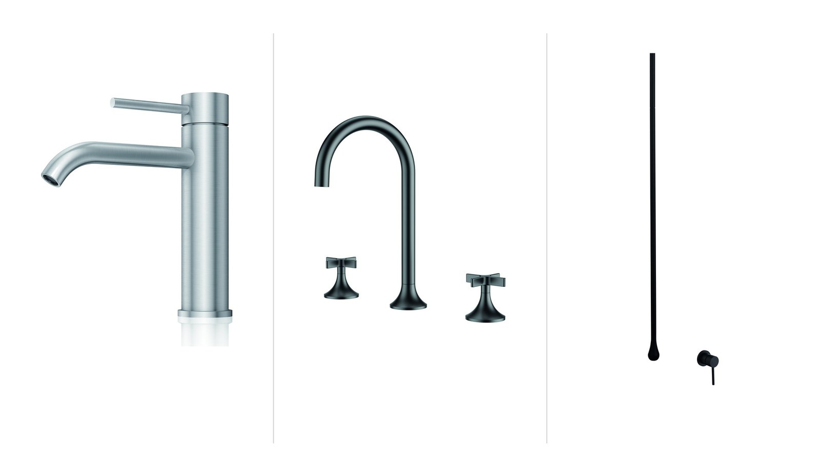 Single-hole, three-hole widespread and wall-mounted faucet types compared