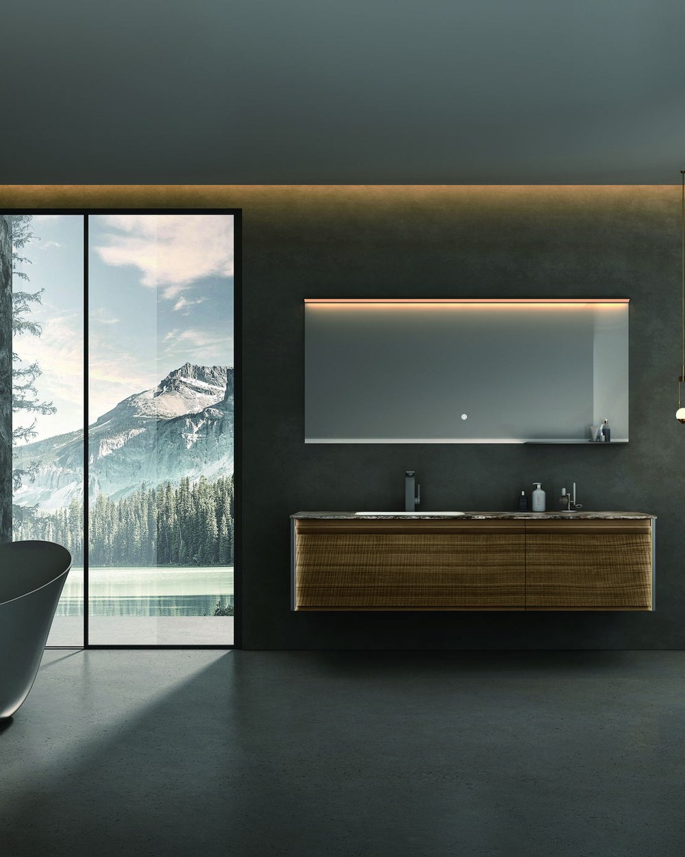 Solid wood vanities specified for apartments and villas