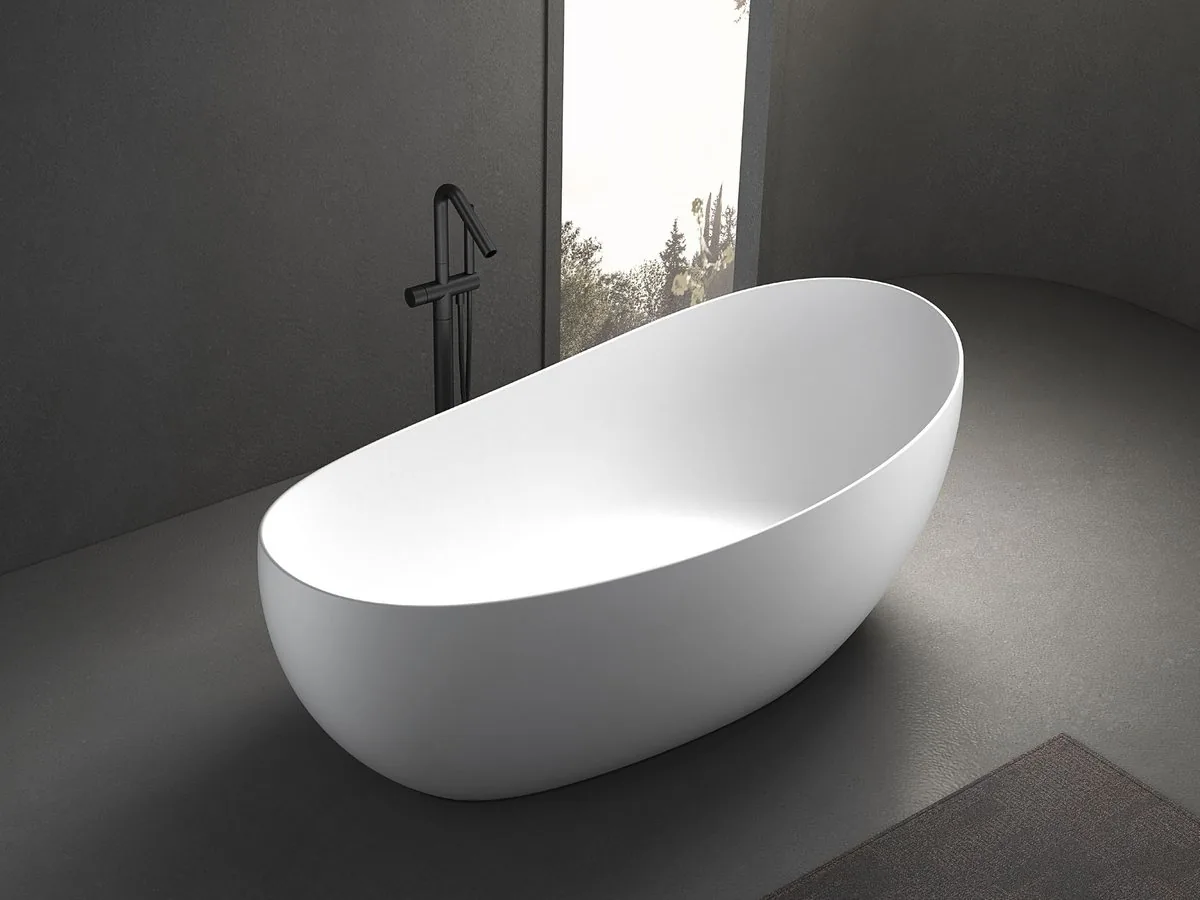 Bathtub material names compared side by side