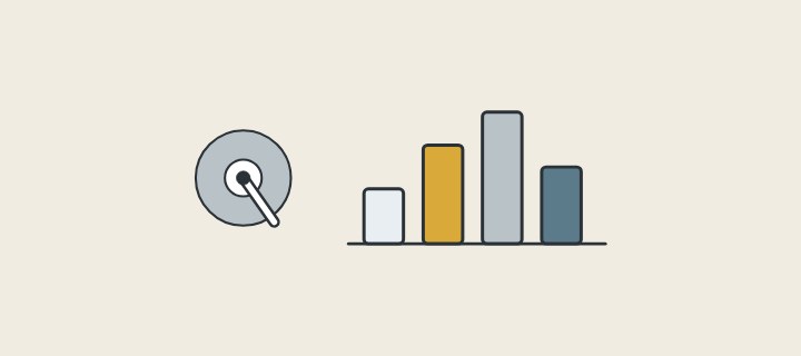 Illustration: a shower trim beside four unlabelled bars of different heights