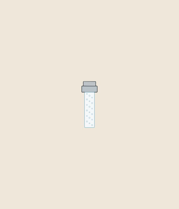 Illustration of a faucet outlet with a wide, bubbly aerated stream falling from it