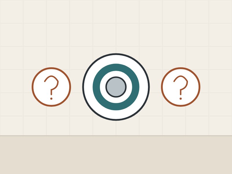 Illustration of a regulator disc between two question marks