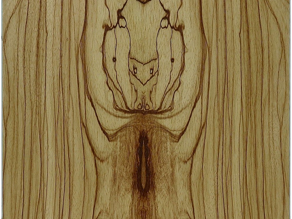 A wood grain sample showing the timber finish