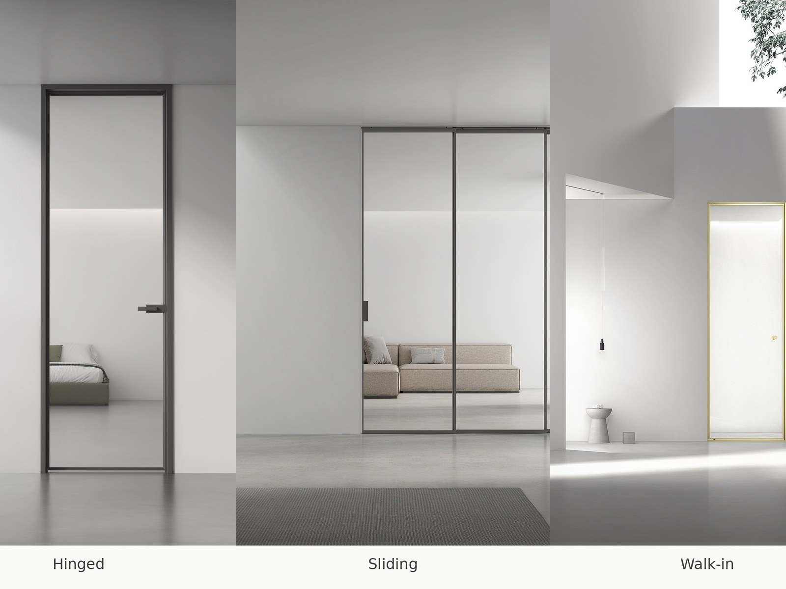 Frameless shower enclosure configurations compared