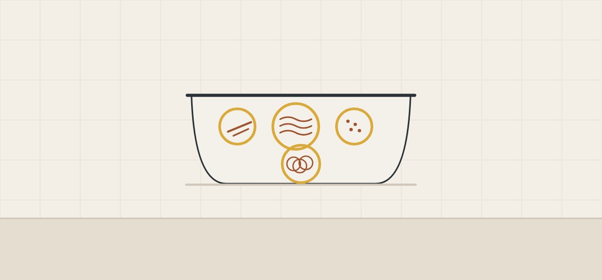 Illustration of a bathtub wall with a scratch, ripples, pits and a sander pattern circled