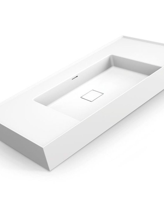A long integrated basin vanity top