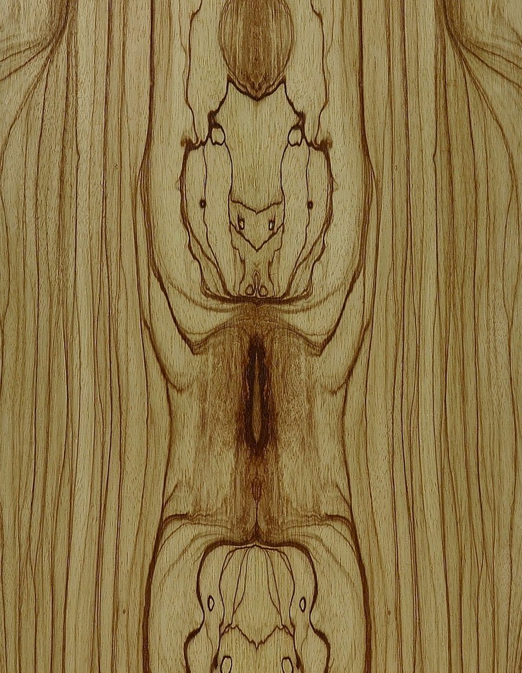 A wood grain sample showing the timber finish