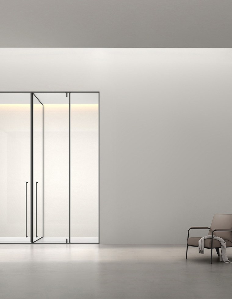 Specification information shown for a frameless shower enclosure