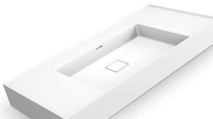 A long integrated basin vanity top