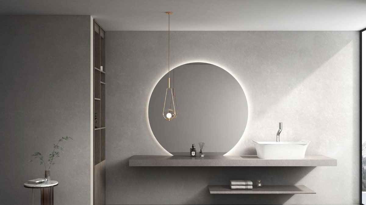 A wall-to-wall integrated basin top