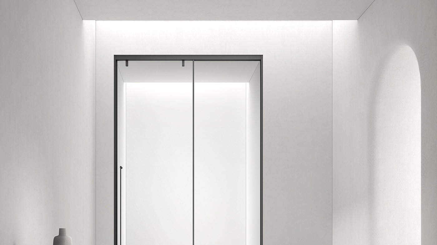 A frameless shower enclosure reviewed against project drawings