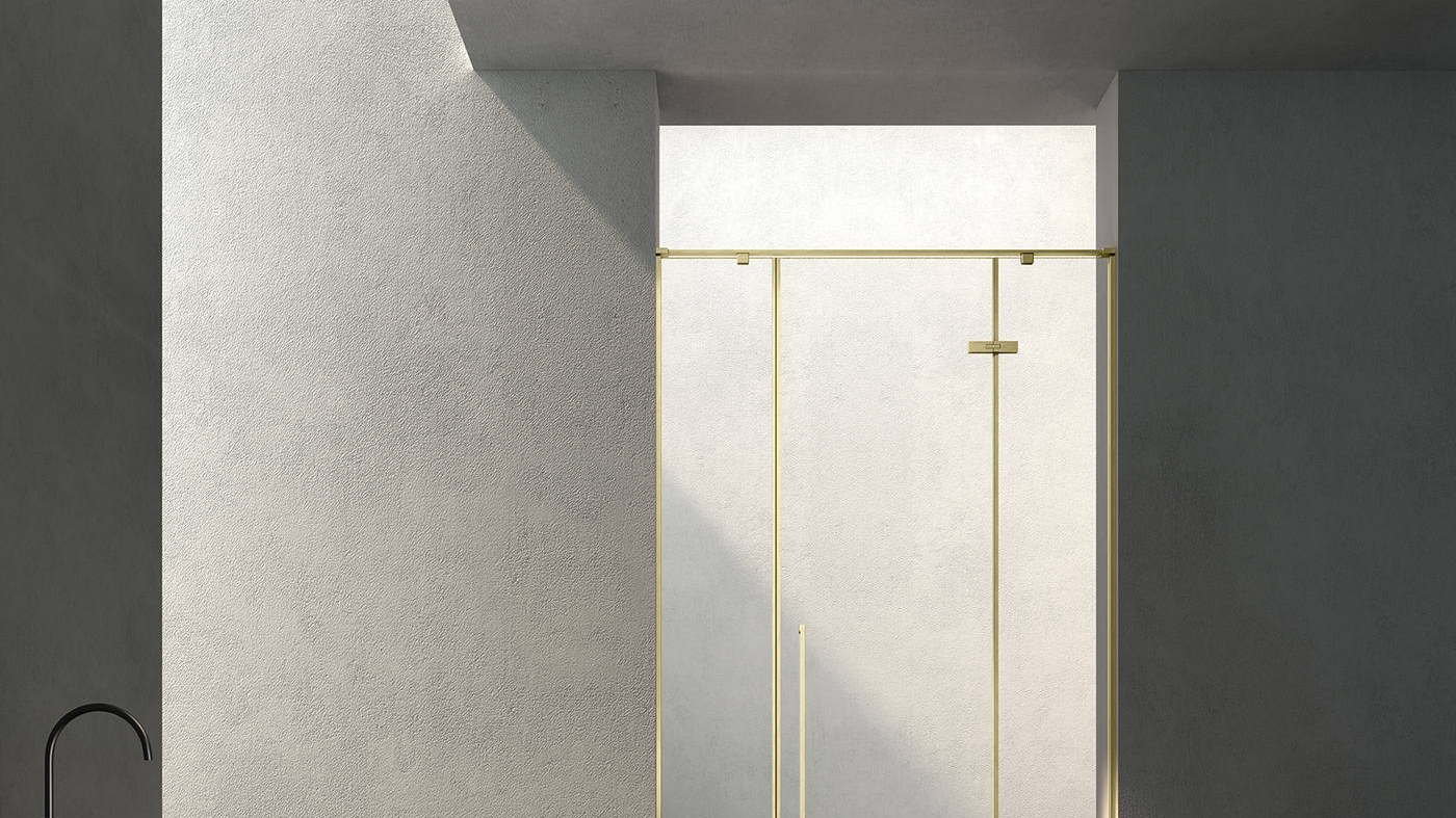 The components of a frameless shower enclosure