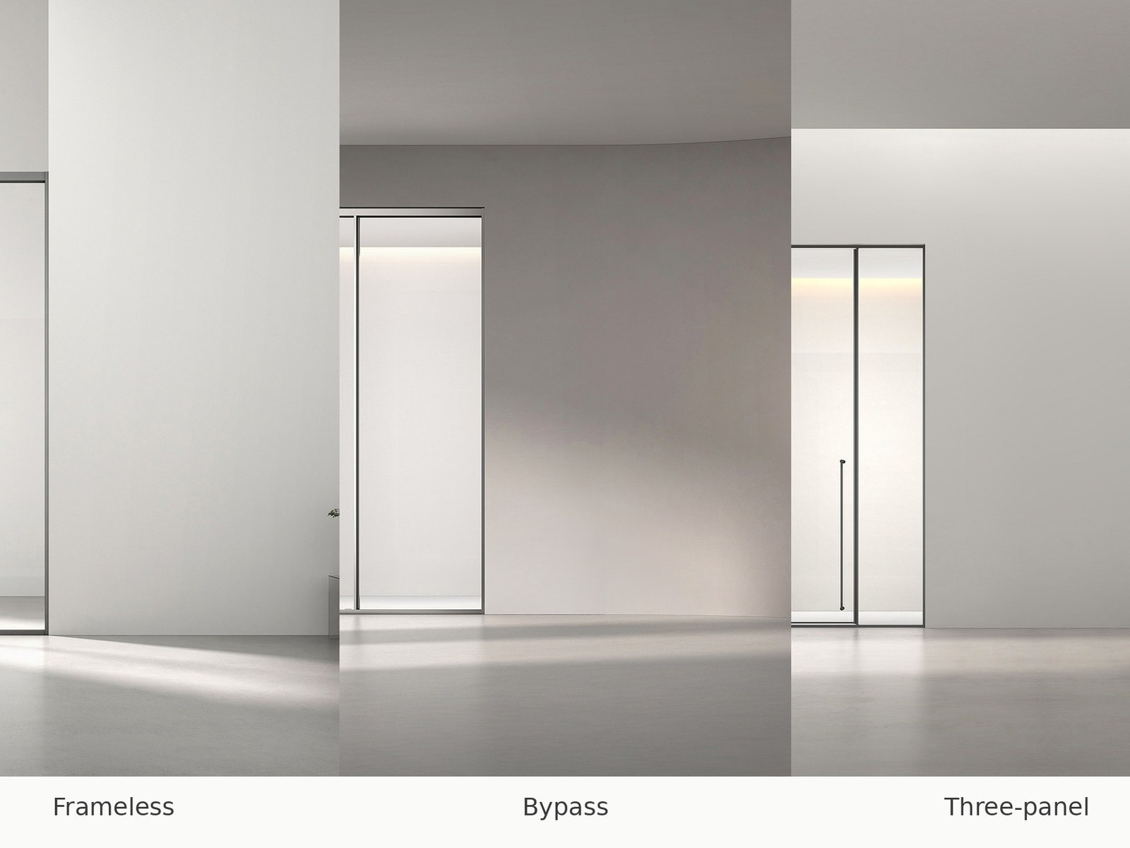 Sliding shower enclosure configurations compared