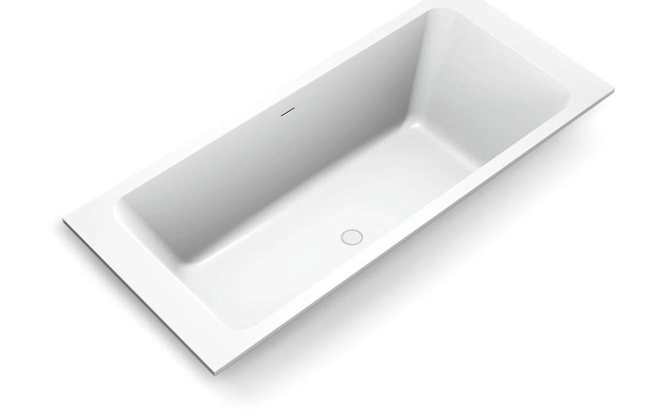 Different bathtub styles and materials shown side by side