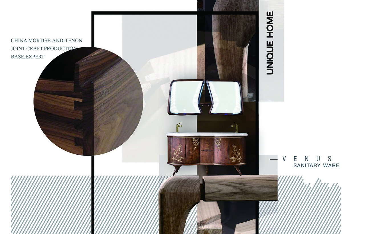 Technical bathroom plan showing wall-mounted vanity width, depth, mirror position, basin clearance, plumbing points, and finished floor reference