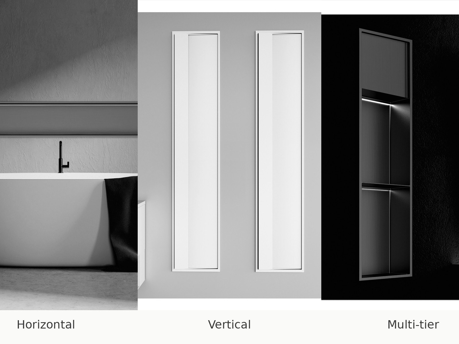 Horizontal, vertical and multi-tier niche formats compared