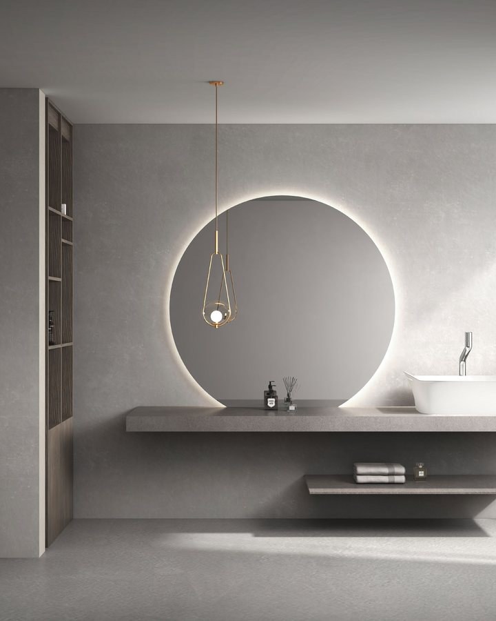 A wall-to-wall integrated basin top
