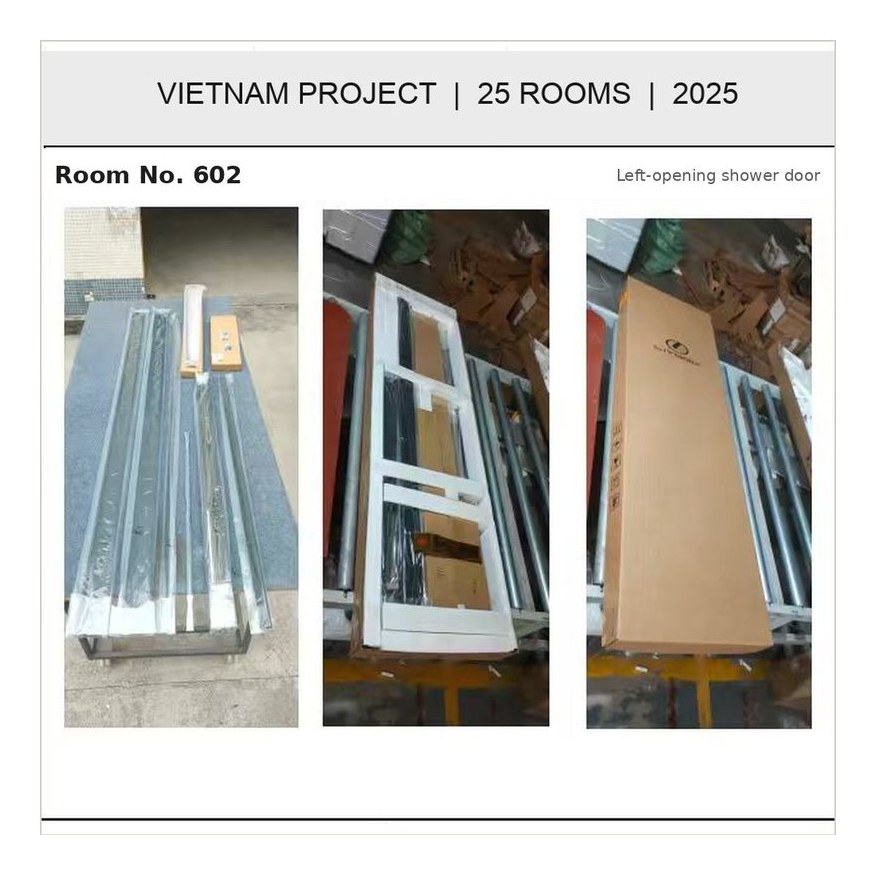 Hotel project room specification sheet with door handing