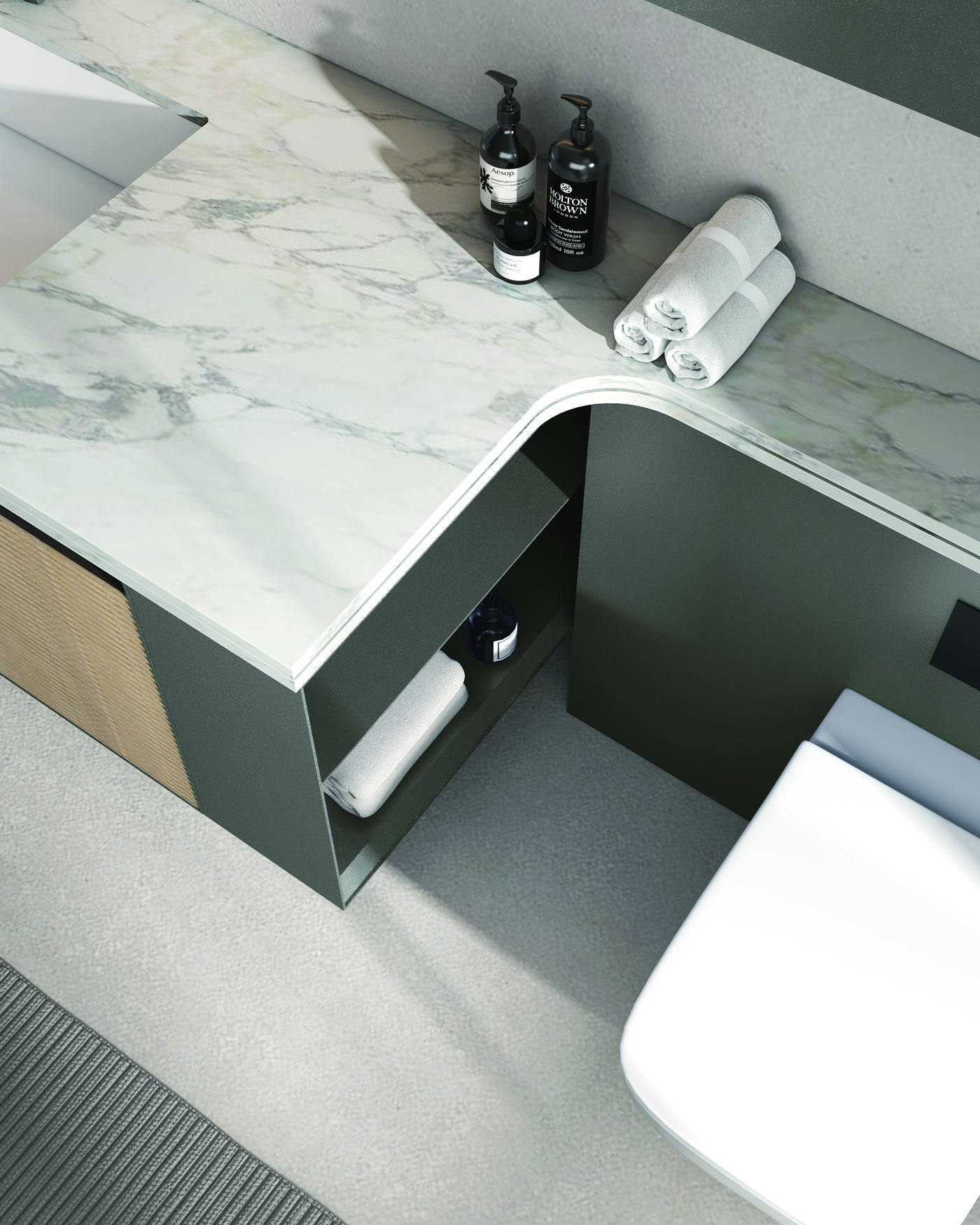 Material, finish and technical options being reviewed for a basin faucets project