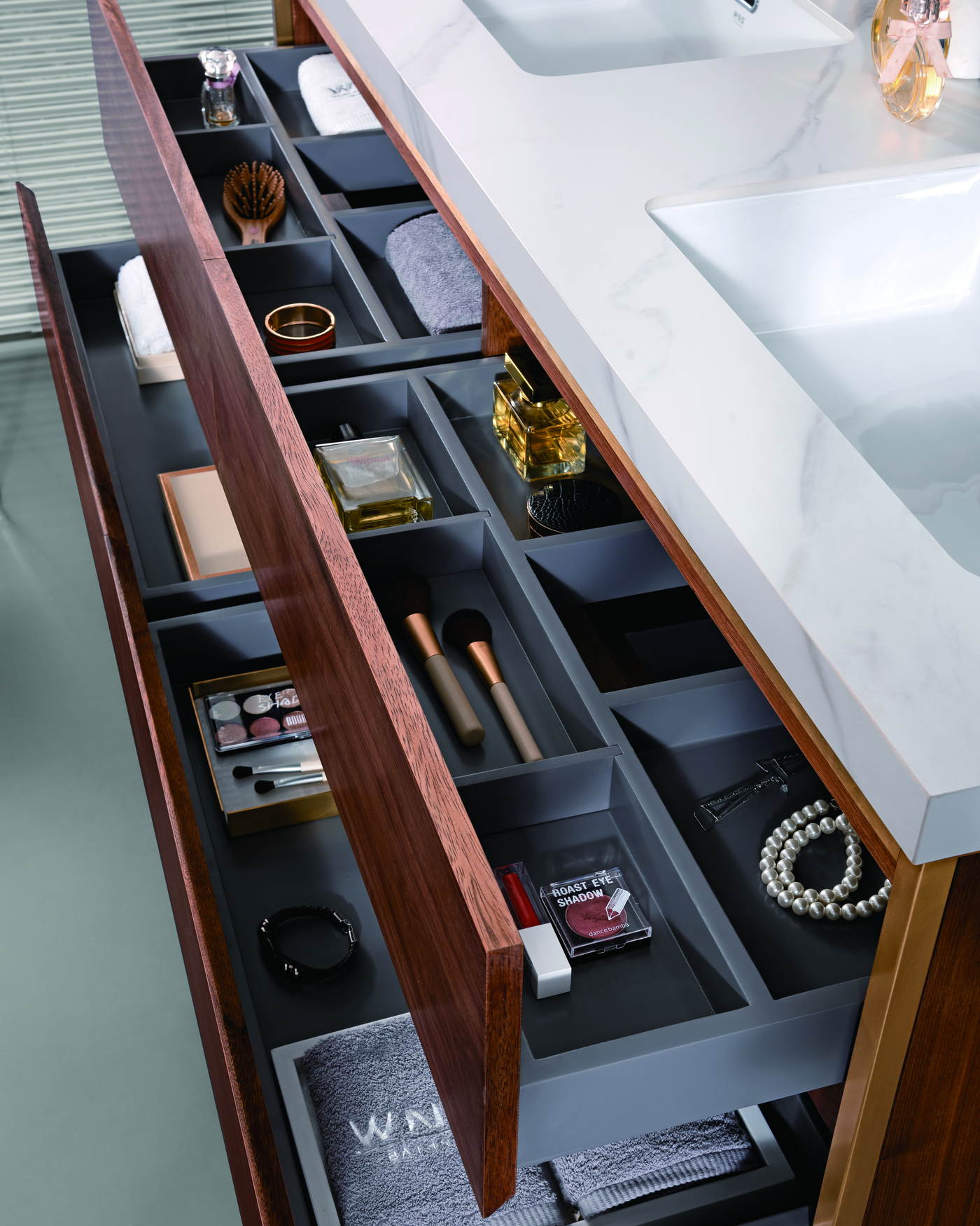 Basin Faucets sourcing checklist beside drawings and product samples