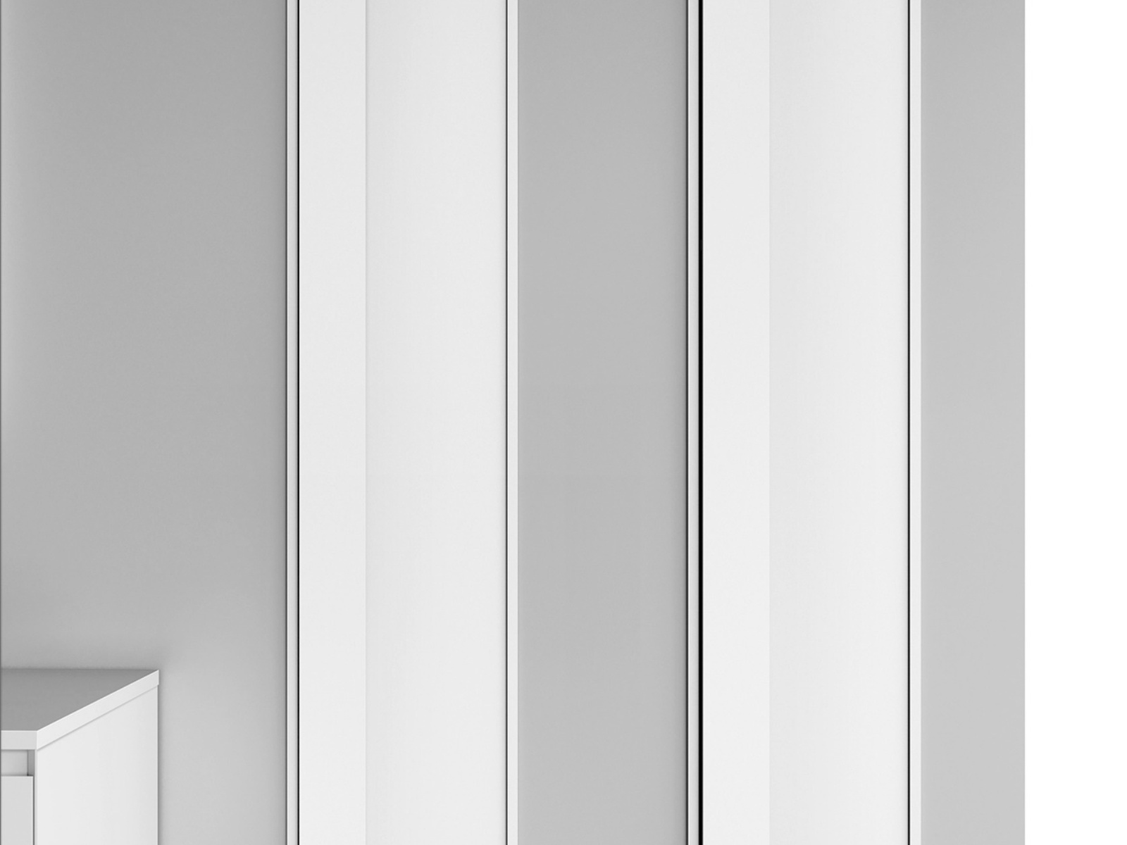 Vertical recessed niches set into a finished wall