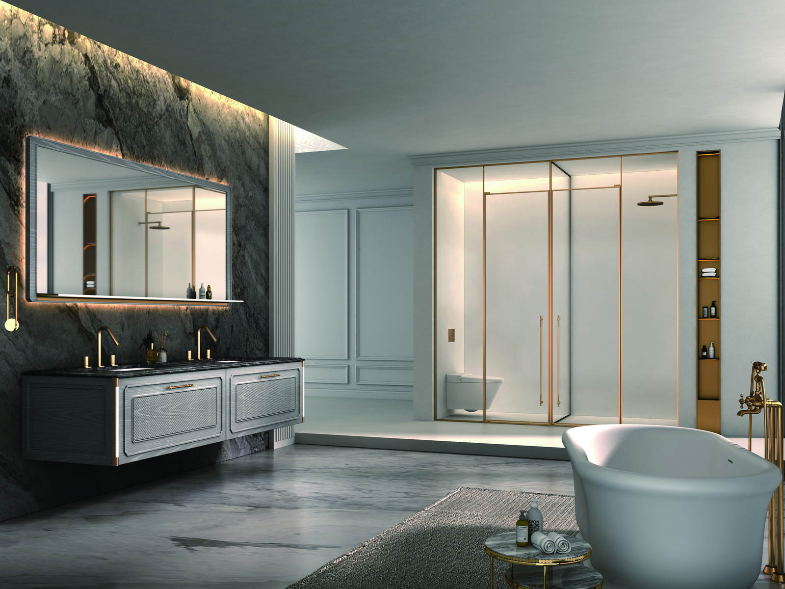 Project bathroom vanity set specified for a development