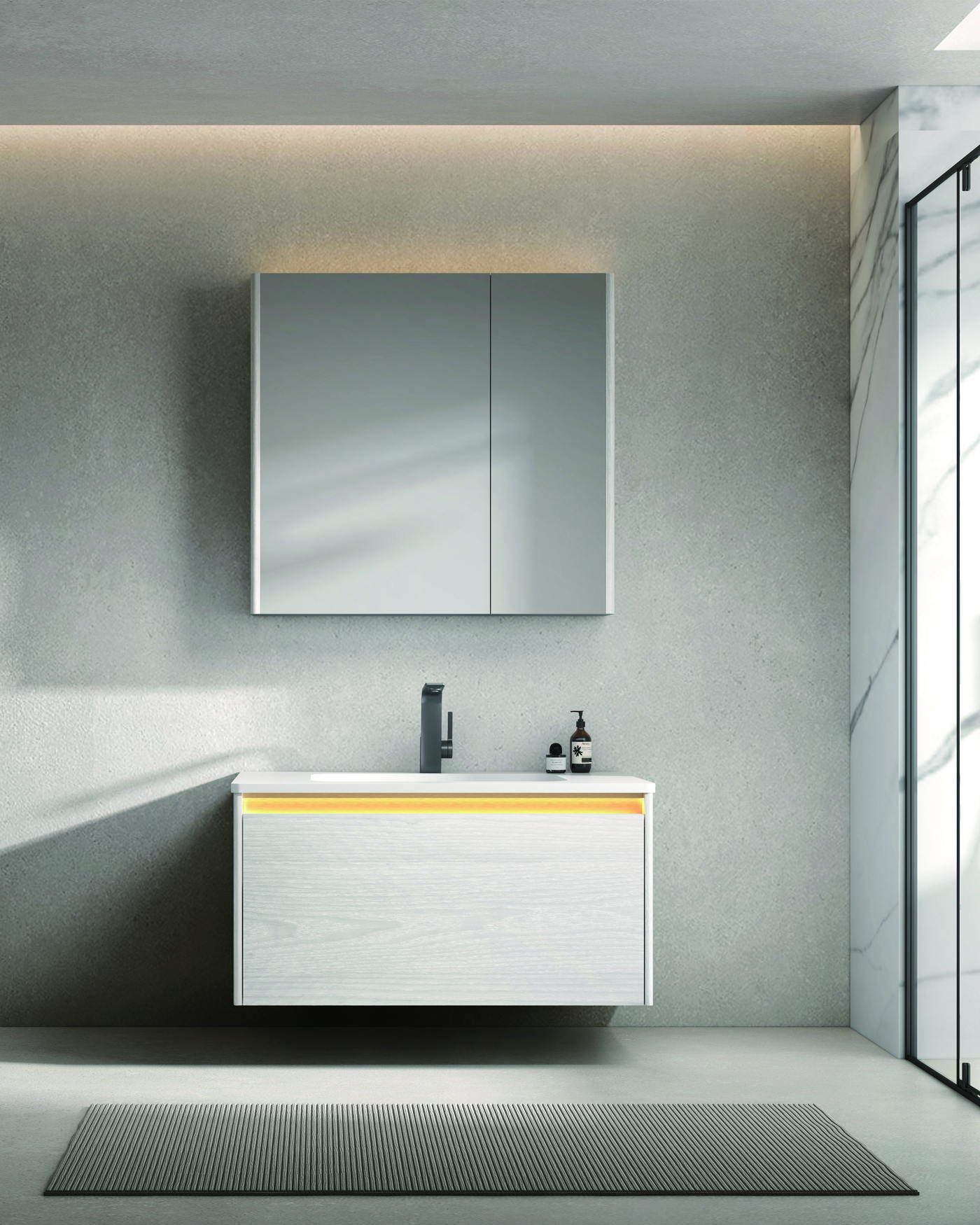 Vanity set reviewed against the approved project reference