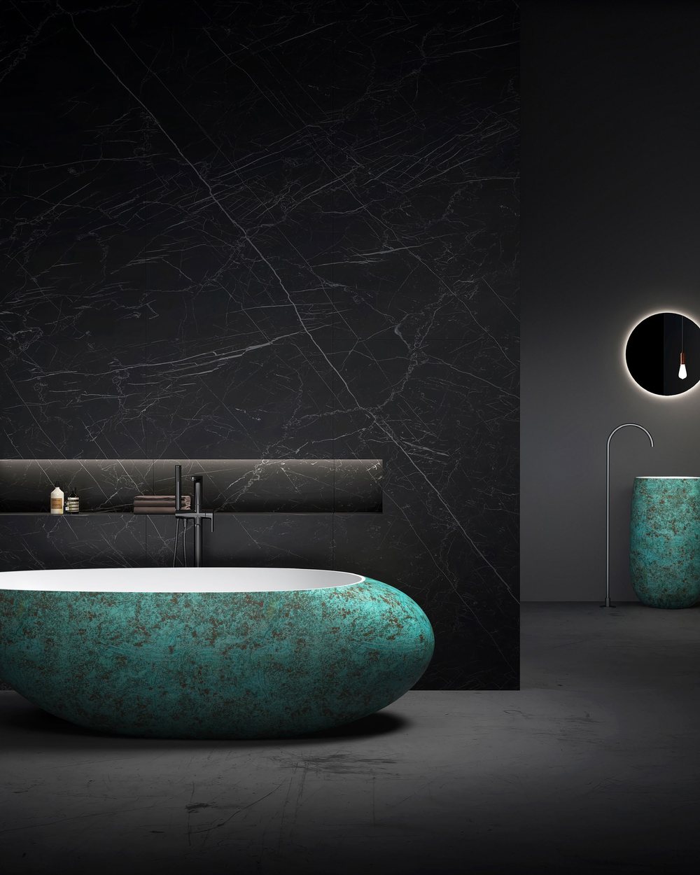Colored Translucent Bathtubs sourcing checklist beside drawings and product samples