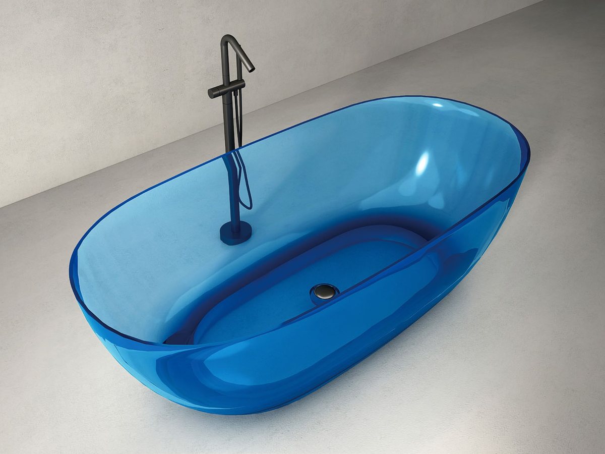 Colored Translucent Bathtubs buyer reviewing specification details and approved project documents
