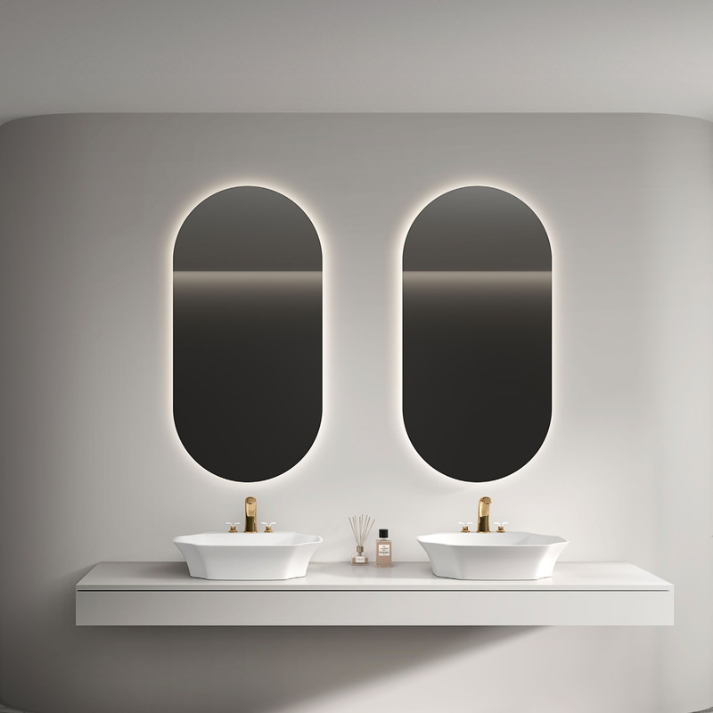 Countertop vessel basin on a vanity top