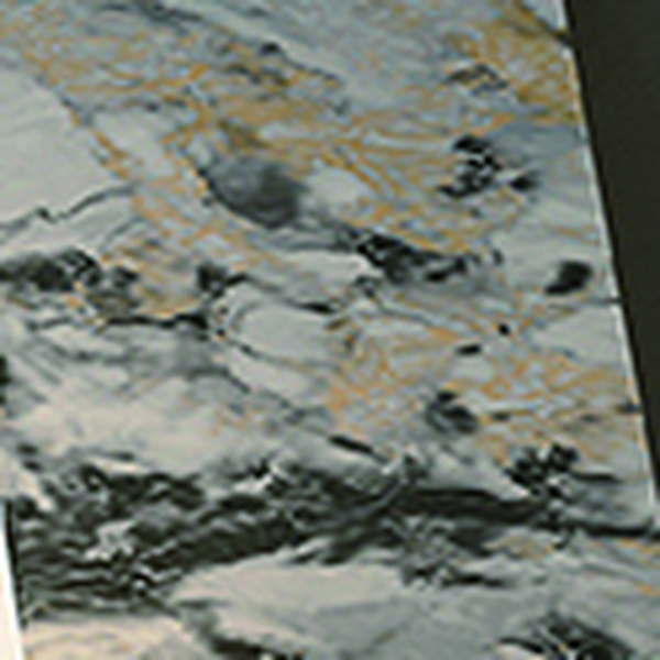 Stone slab shown as a vanity top finish reference