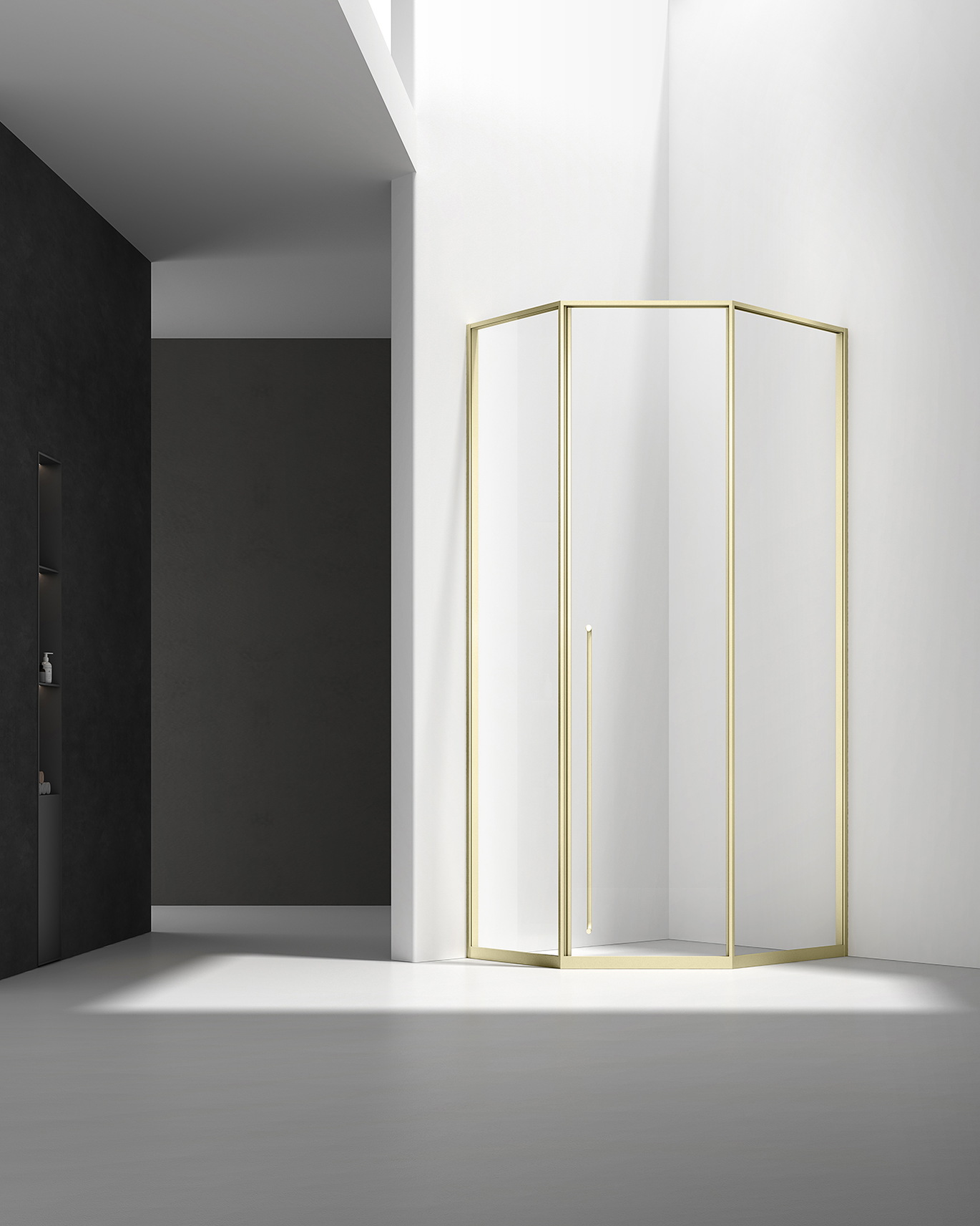 Custom enclosure configuration compared against the room opening