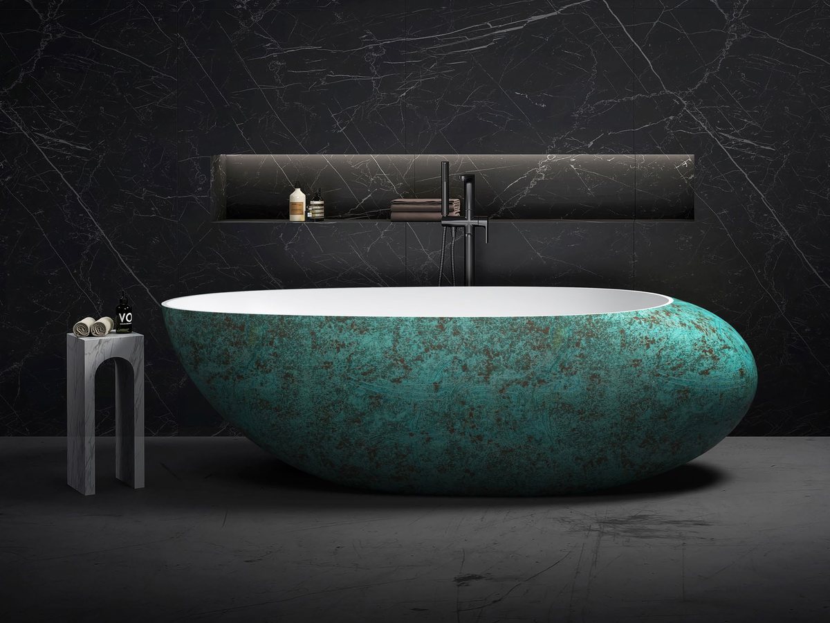 Solid surface bathtub color sample board