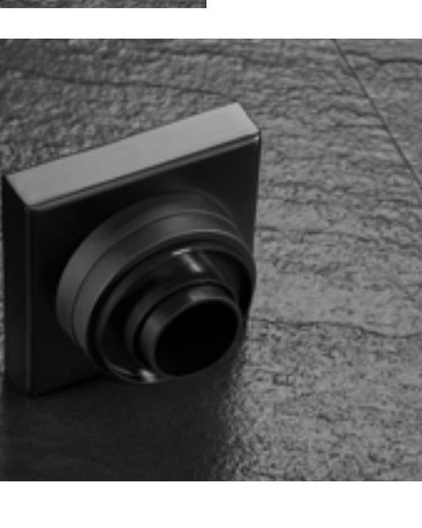 Floor drain trap body shown for outlet selection