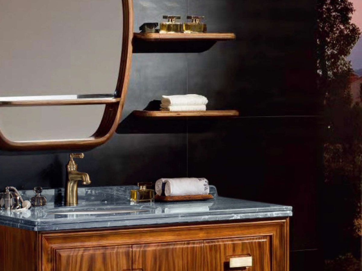 Single-sink floor-standing bathroom vanity