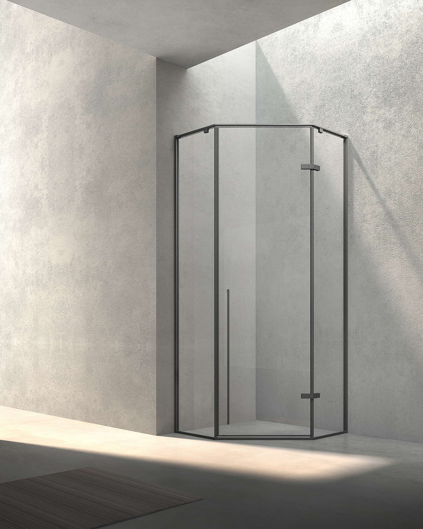 Folding door configuration compared against the room opening