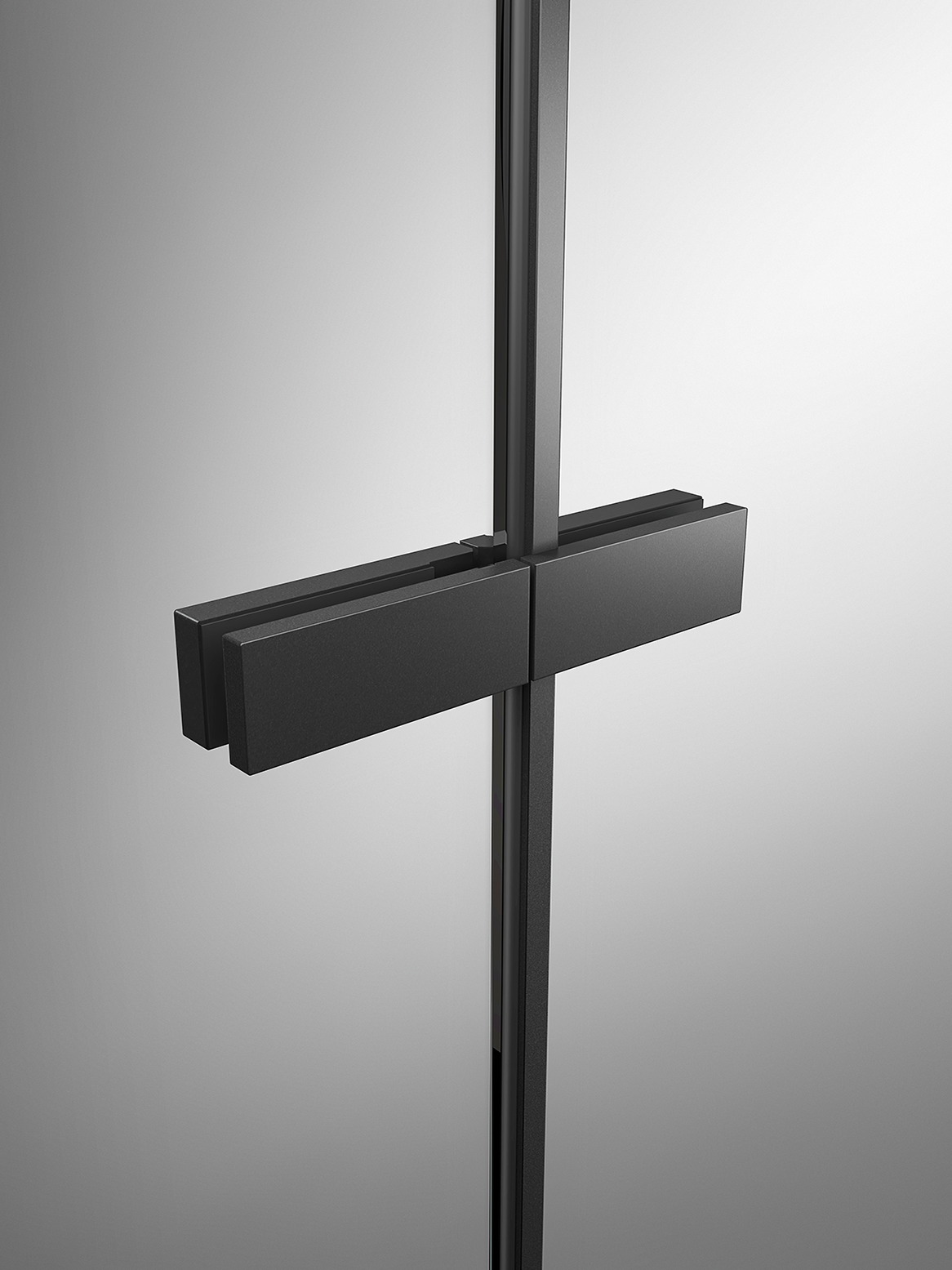 Matt black handle bar detail