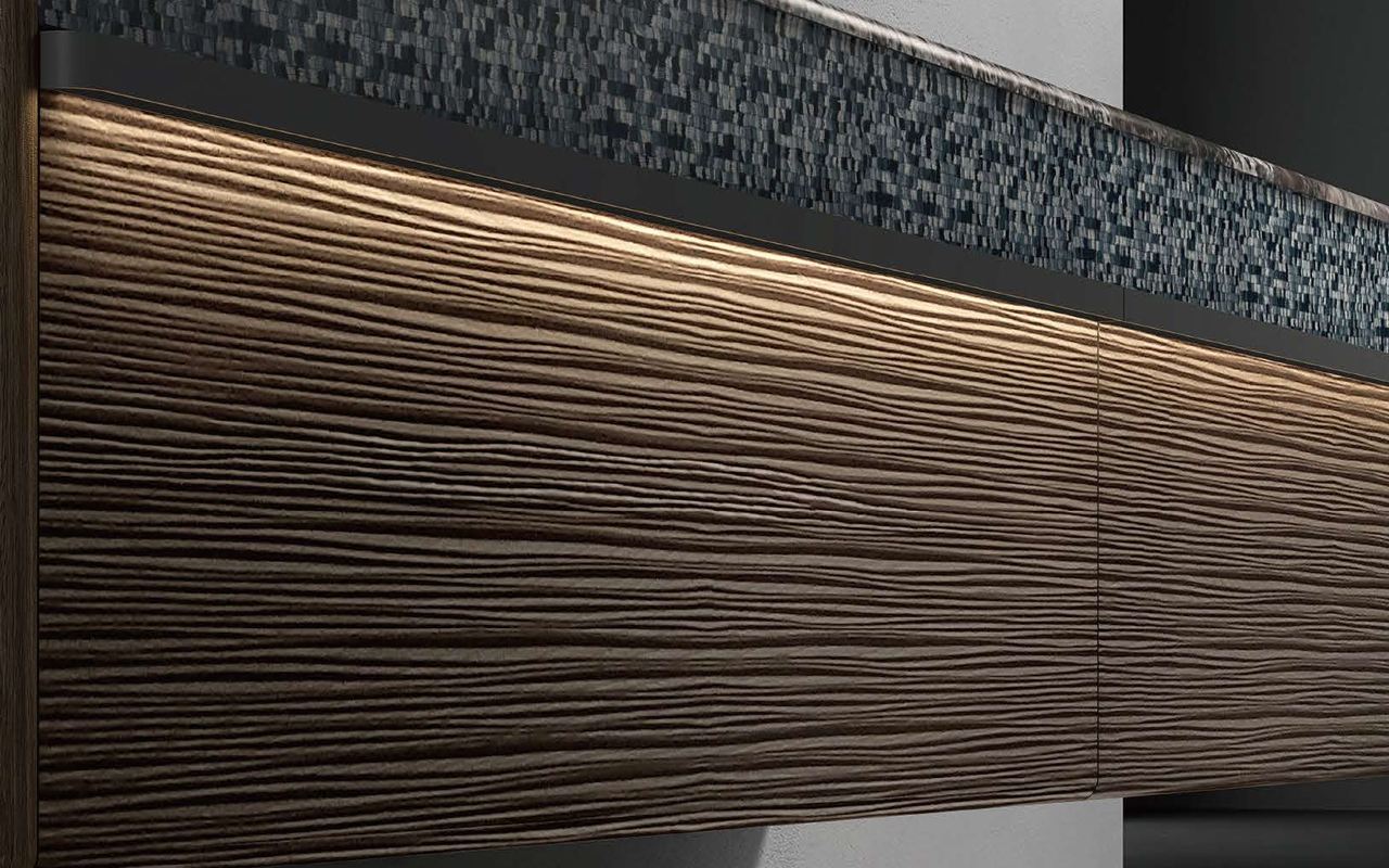 Approved product drawing and finish sample review for integrated basin bathroom vanities