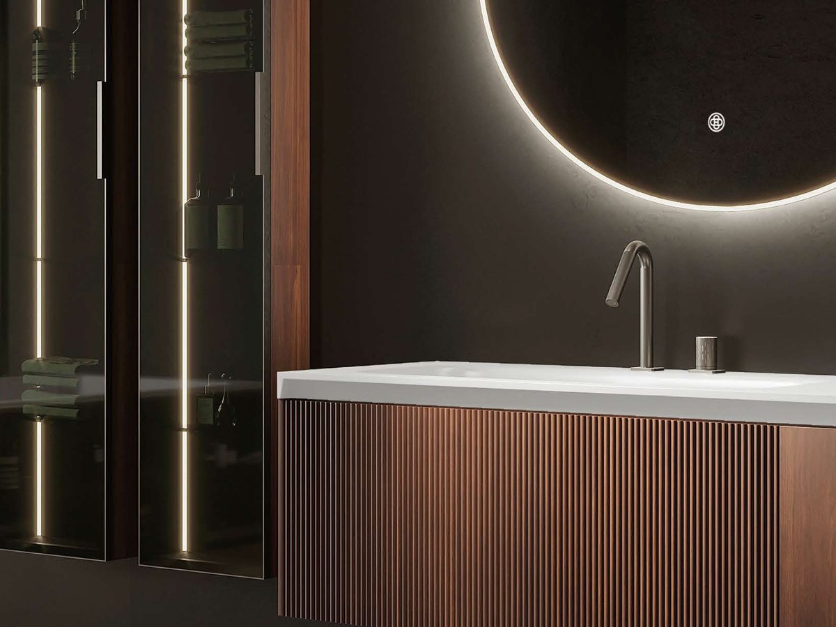 Project integrated basin bathroom vanity