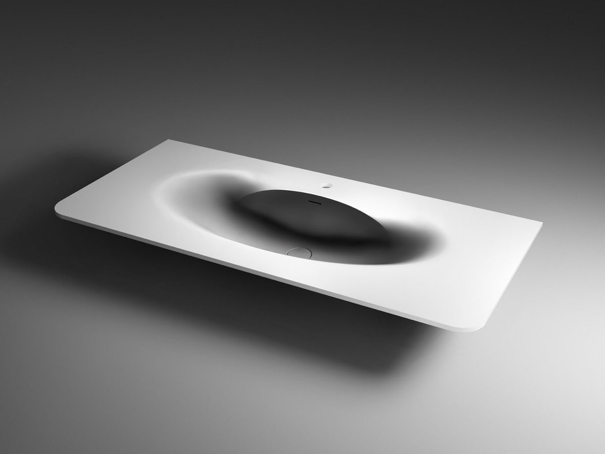 Custom-length integrated basin vanity top