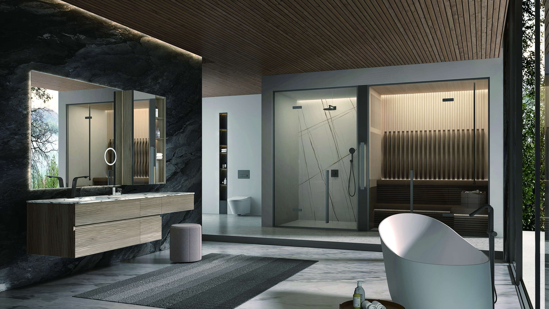 Bathroom space prepared for project vanity specification
