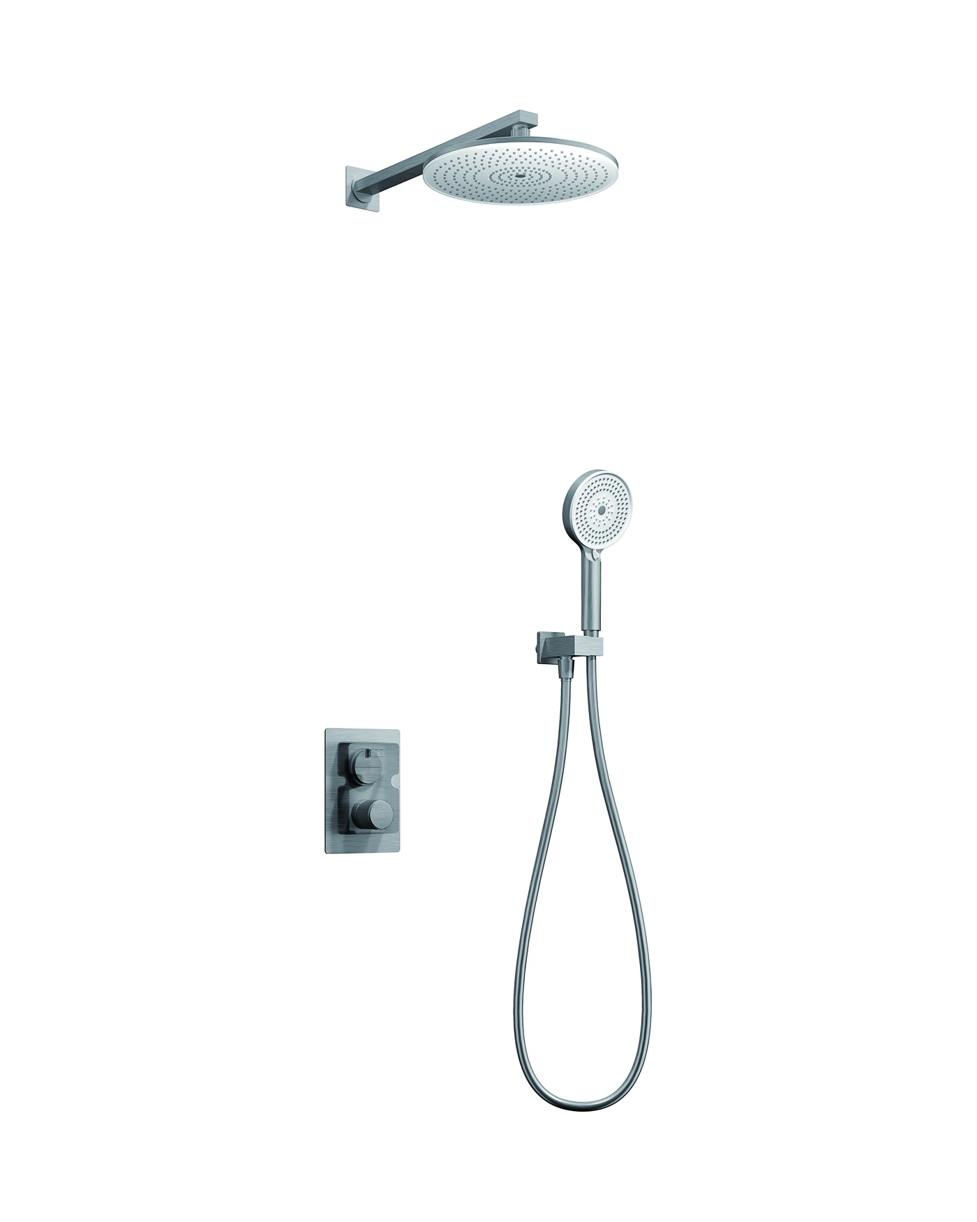 Concealed rain head and hand shower reviewed against specification