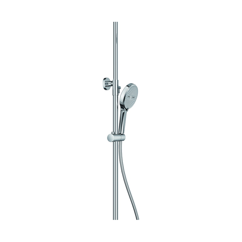 Sliding rail set with hand shower and wall bracket