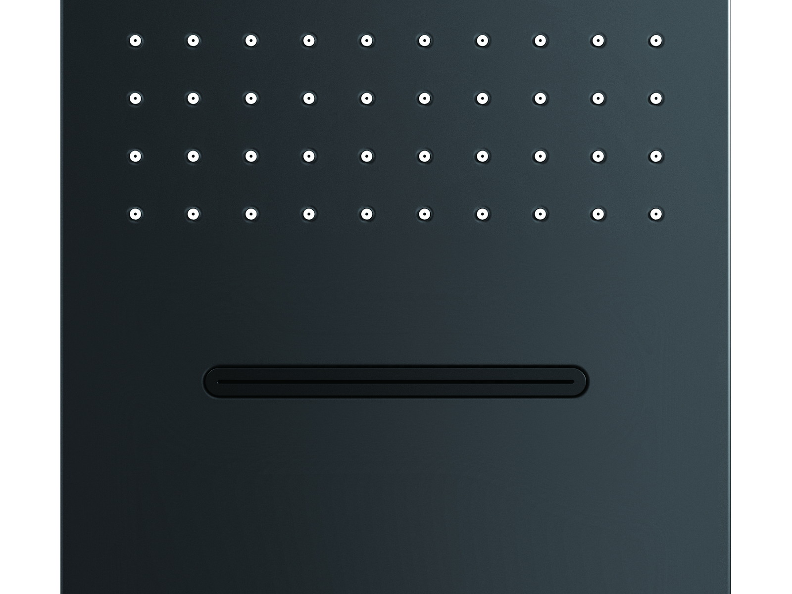 Multi-function shower panel combining overhead, body and hand shower outlets