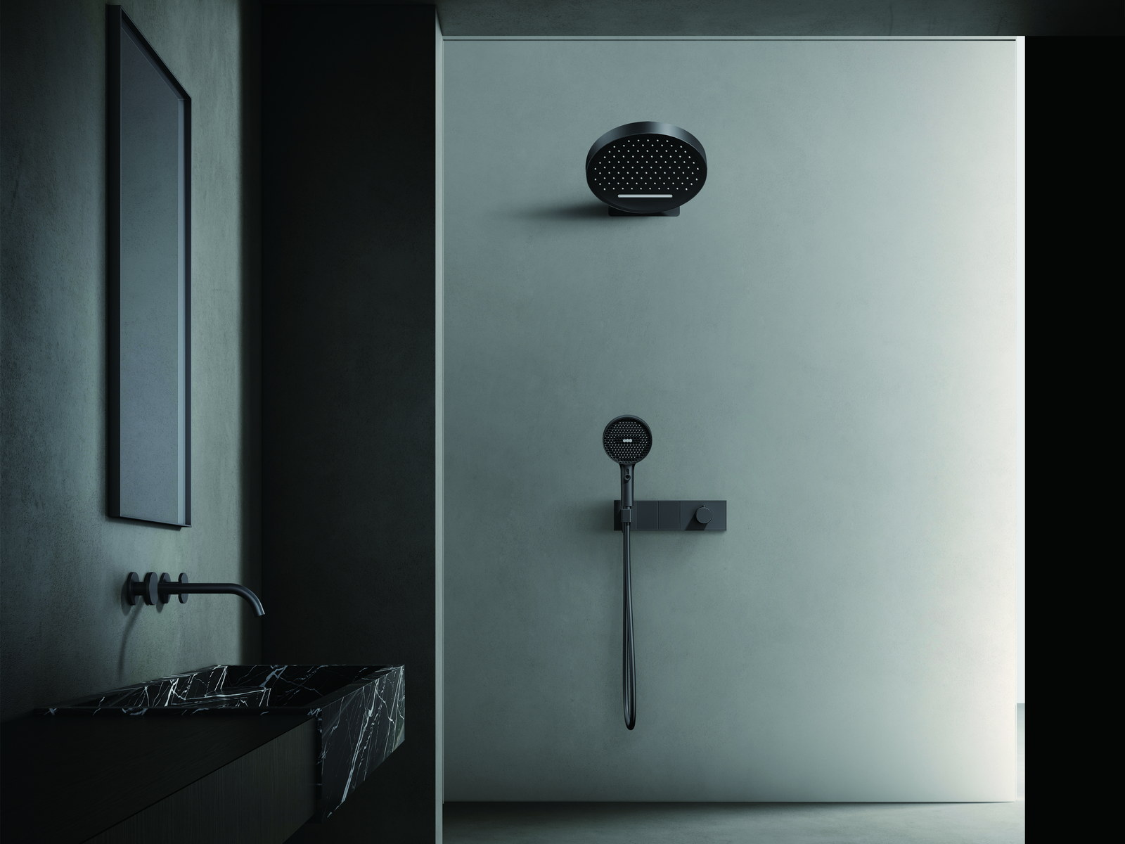 Replacement shower system fitted in a renovated bathroom