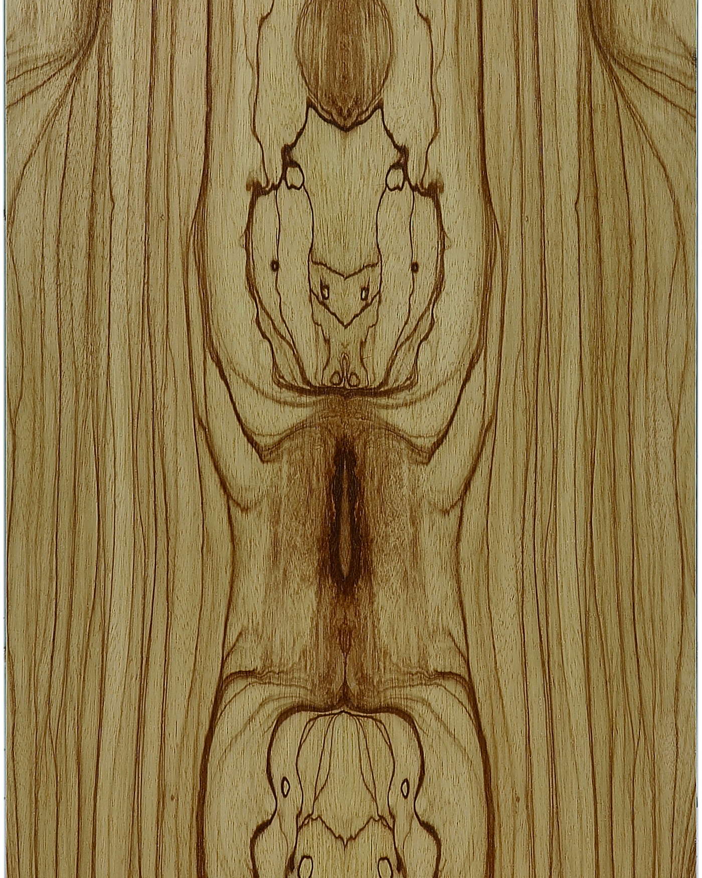 A wood grain sample showing the timber finish