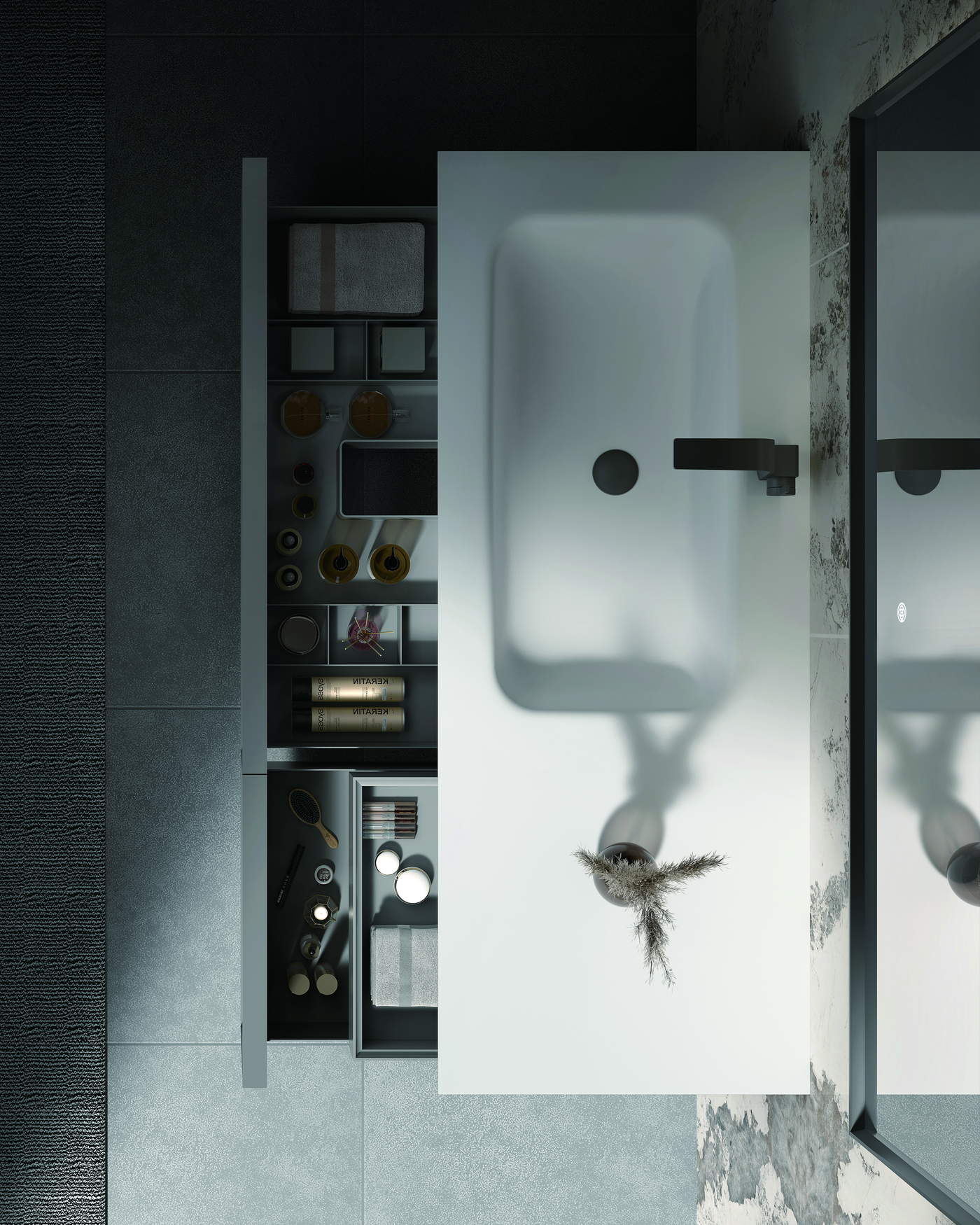 Bathroom fit-out shown as a finish reference