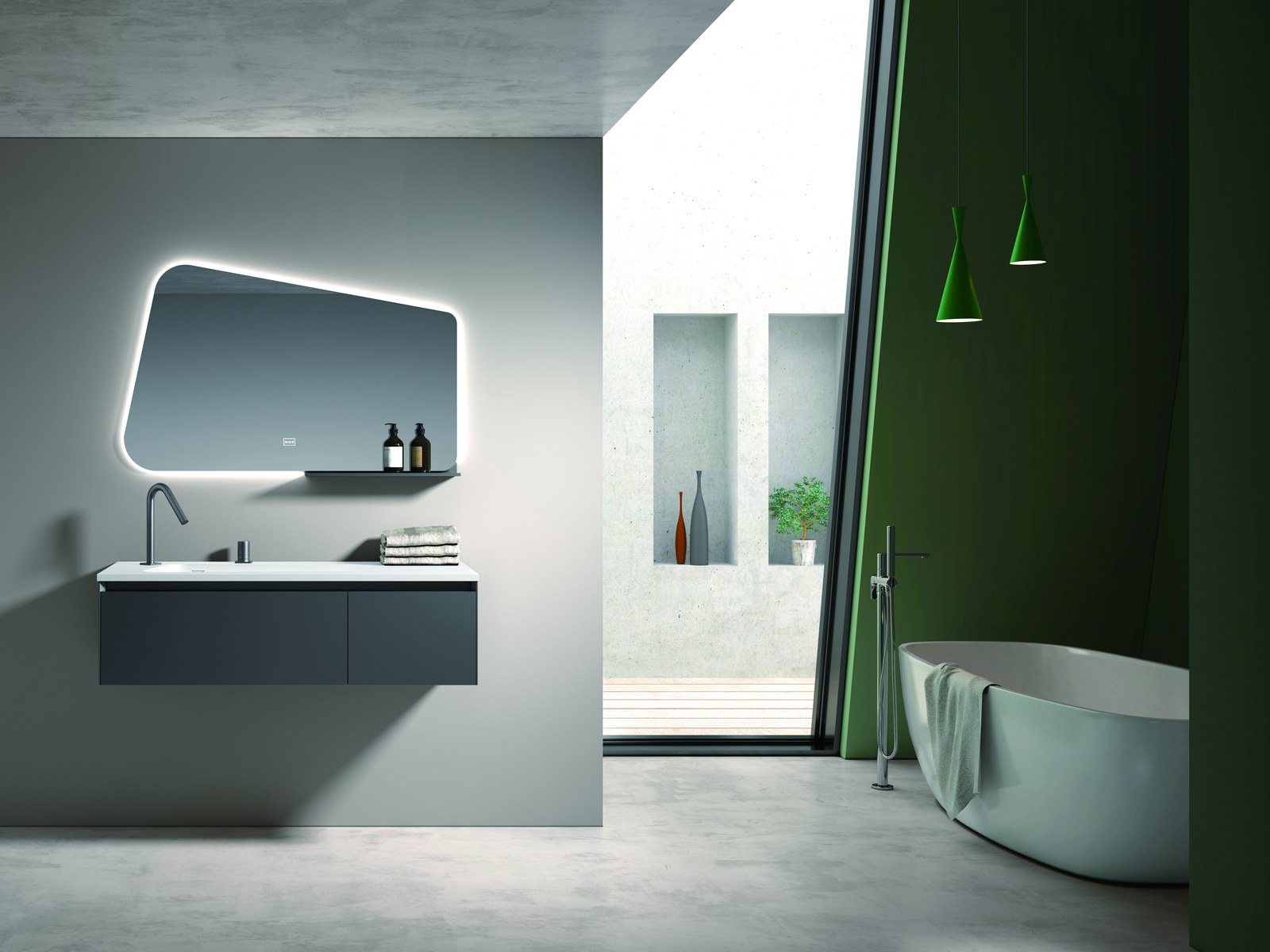 Project bathroom supplied with a coordinated toilet