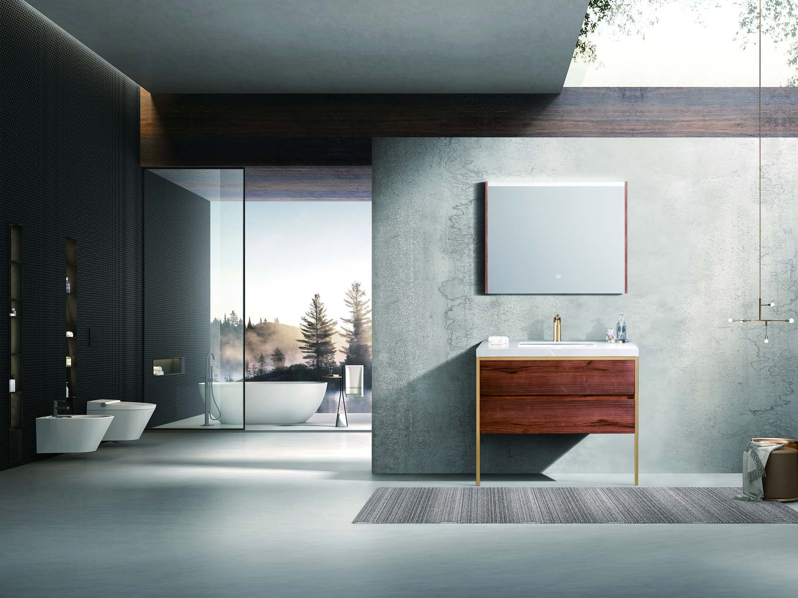 Residential development bathroom interior with WNS sanitaryware