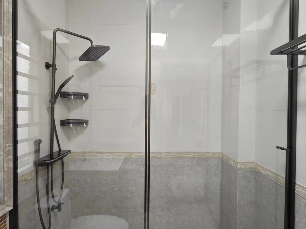 Representative glass shower enclosure